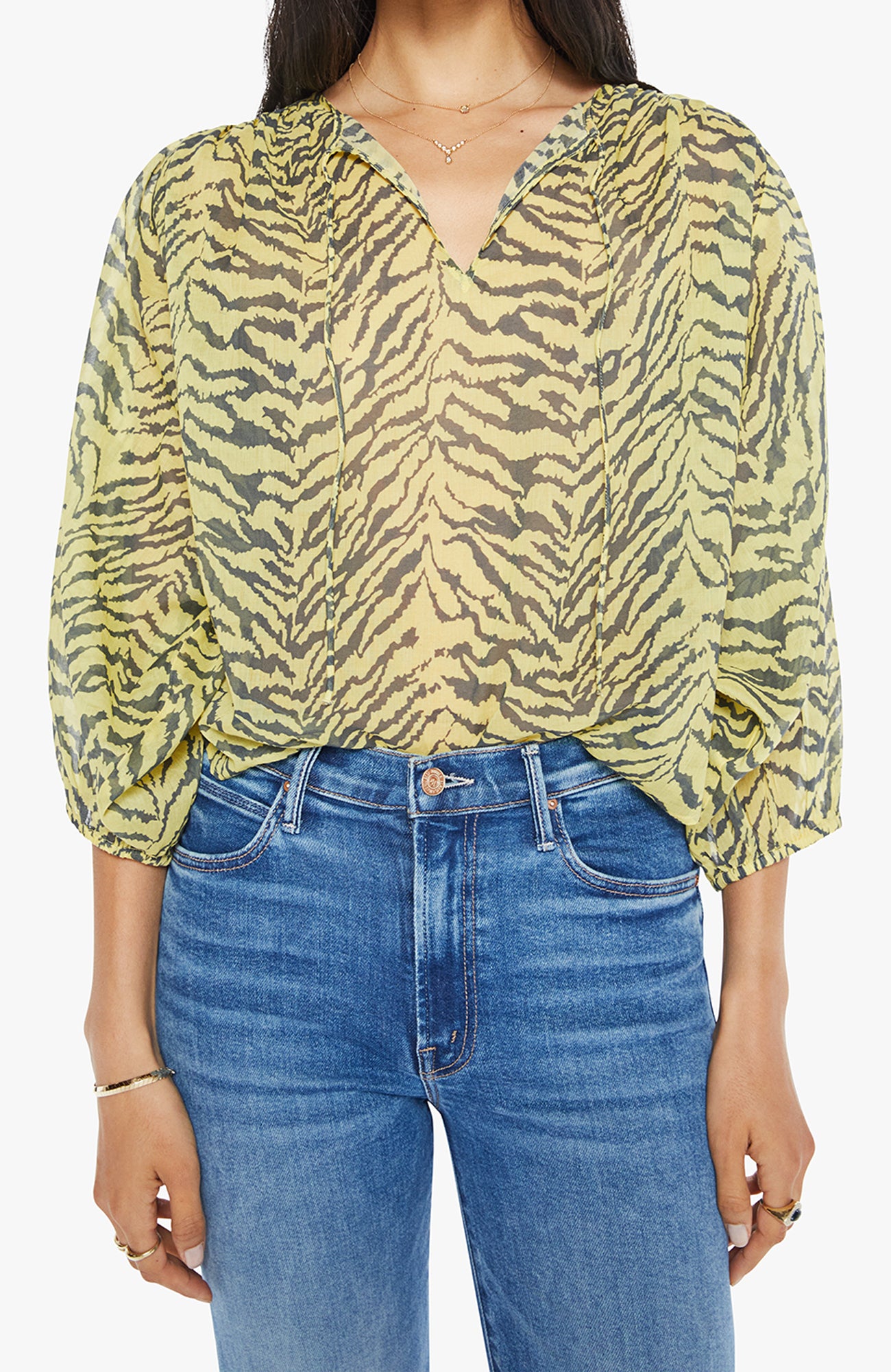 Mother The Breezie Tie Top