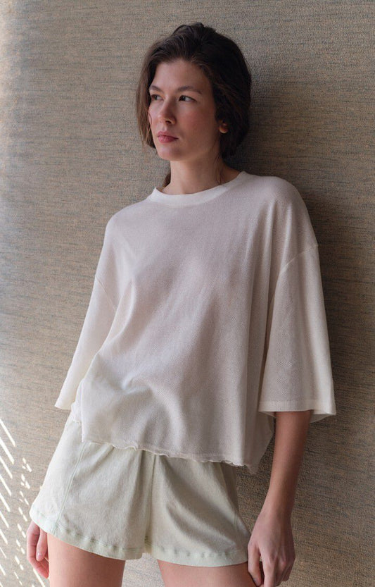 American Vintage T-Shirt in Ecru