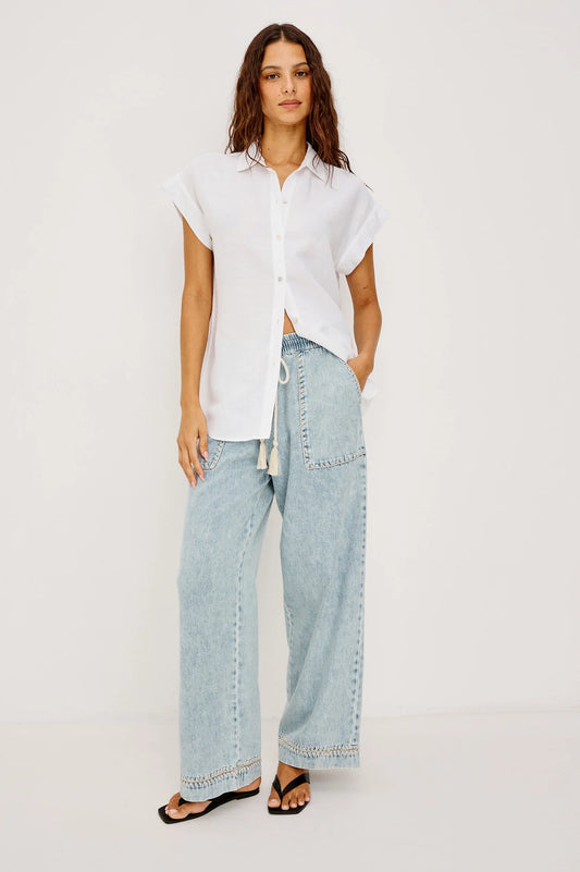 Rails Campo Pant in Indigo Blanket Stitch