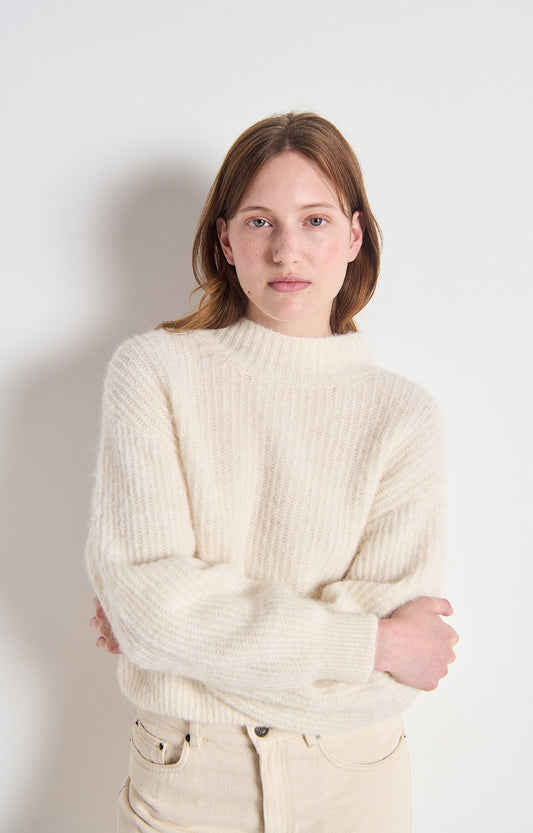 American Vintage Pullover in Mother Of Pearl