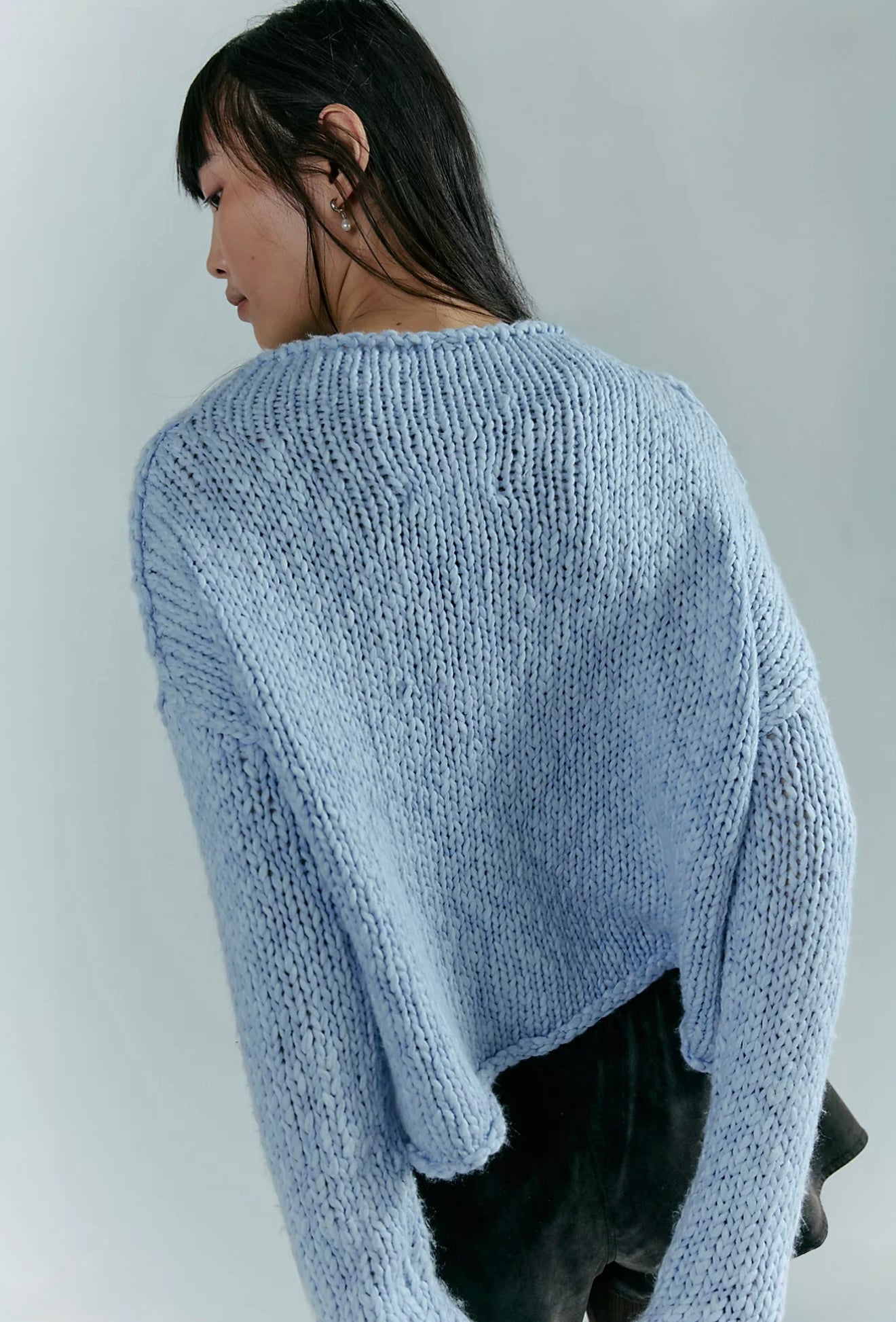Free People Opal Sweater - Cornflour Blue