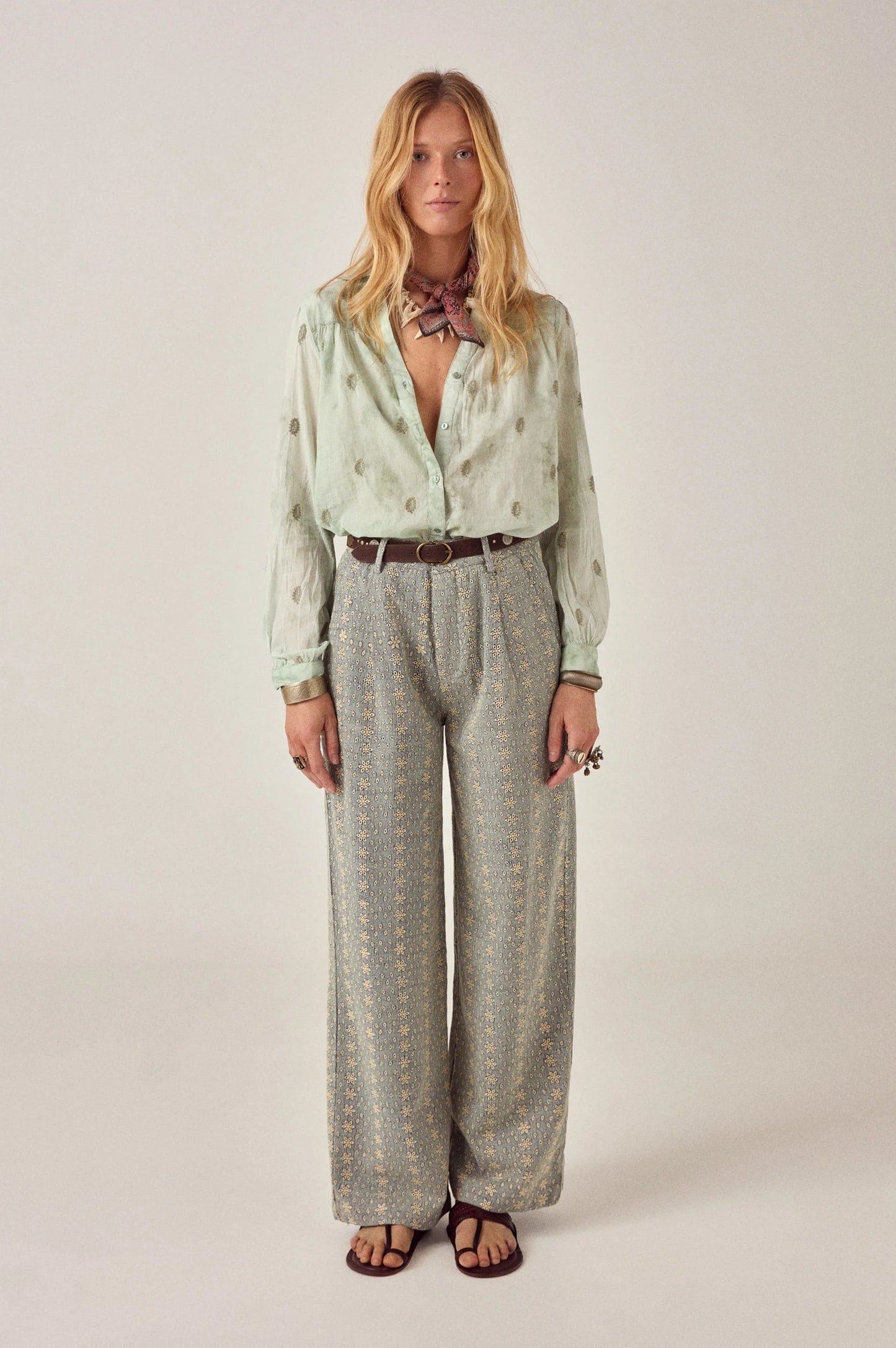 Maison Hotel Mineral Waves Rani Shirt in Jade