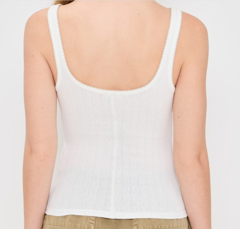 Free People End Game Pointelle Tank