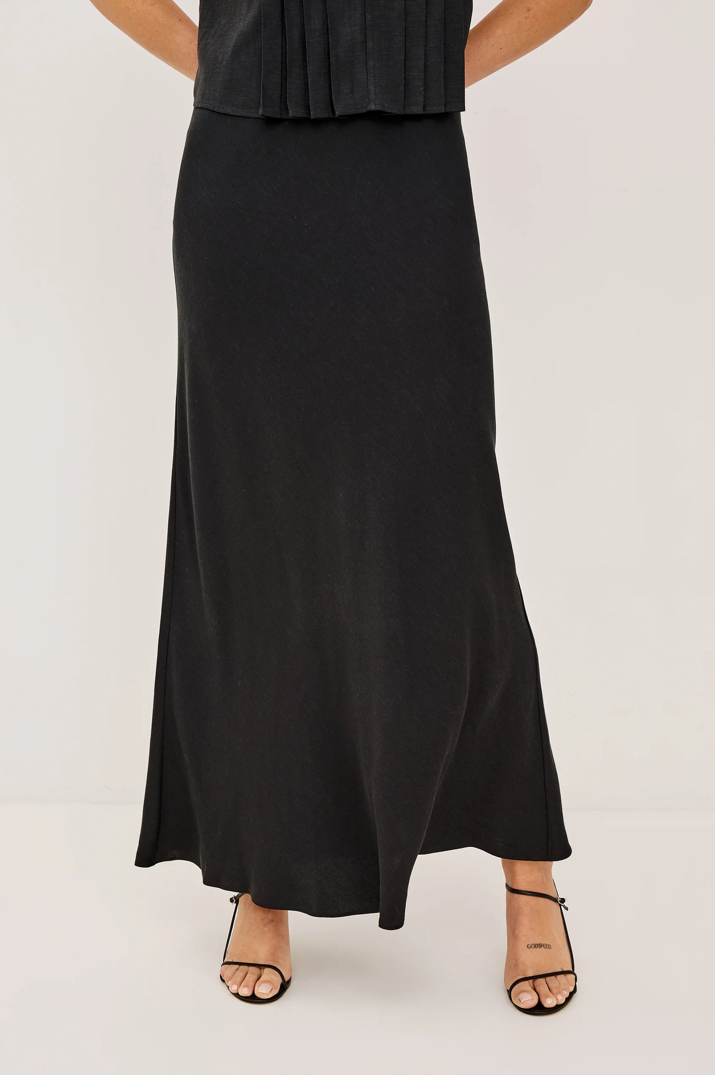 Rails Romina Skirt in Black Linen