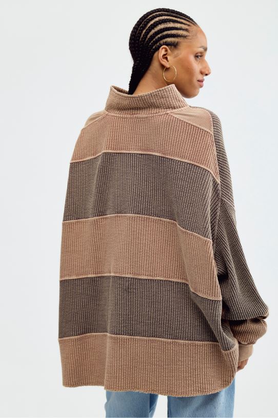 Free People Rainn Thermal in Neutral Combo