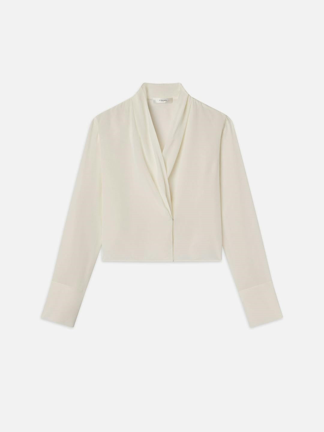 Frame Shawl Collar Blouse F-WP25WBL015-CR
