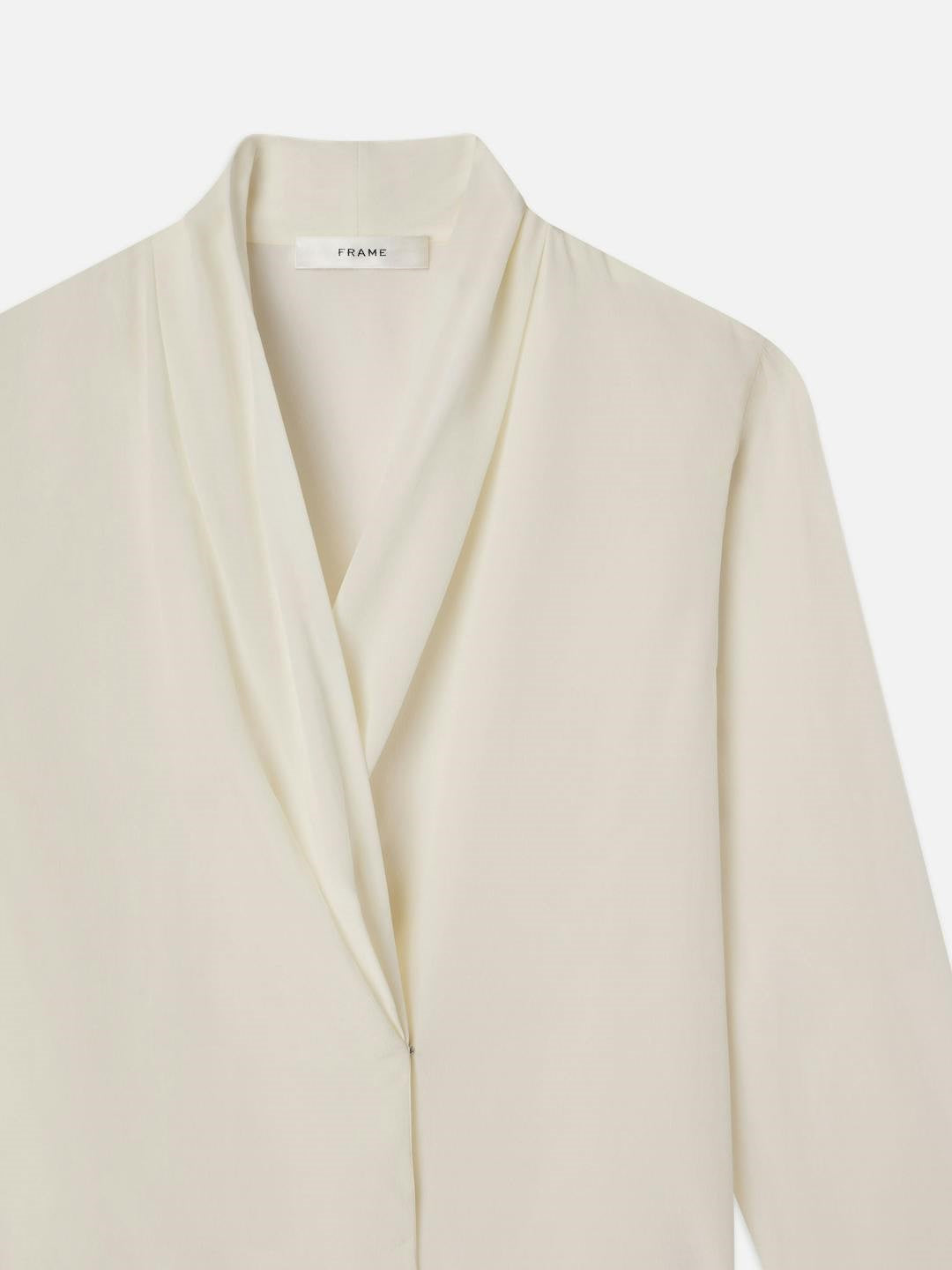Frame Shawl Collar Blouse F-WP25WBL015-CR