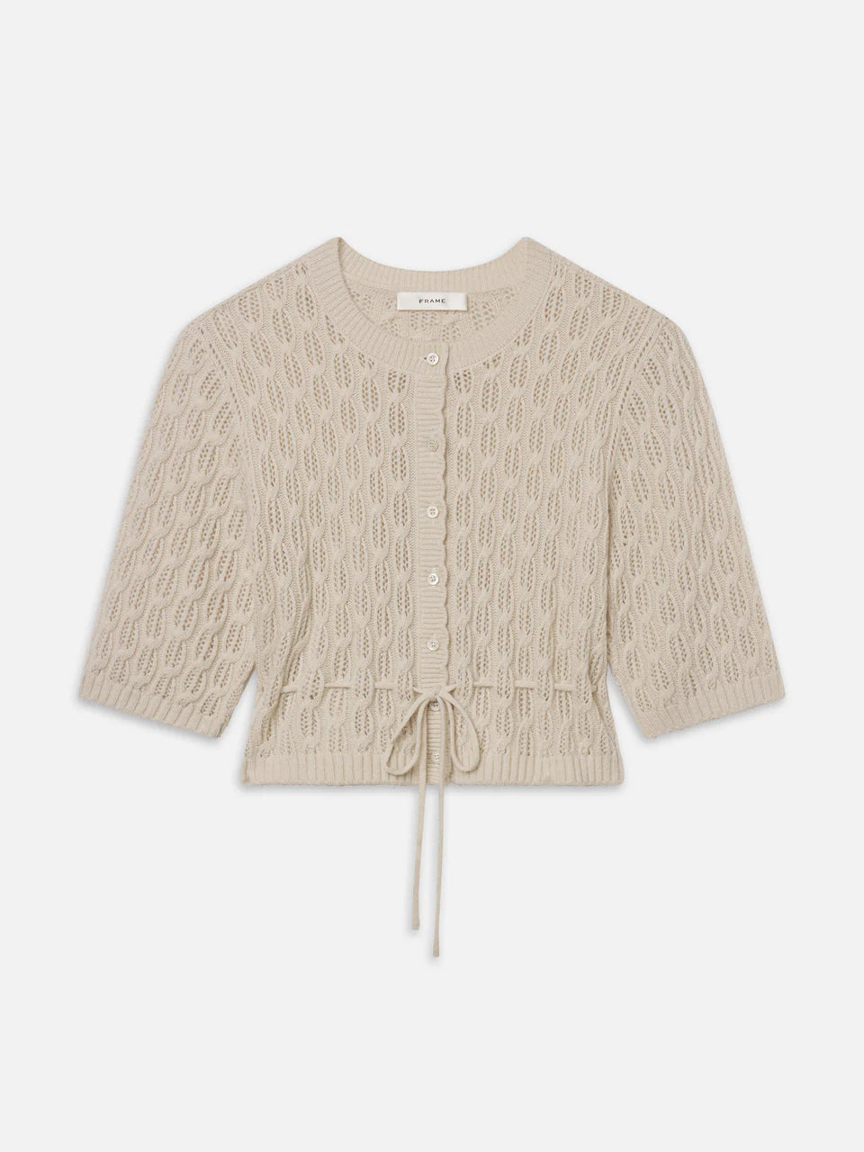 Frame The Clover Cardi in Oatmeal Heather