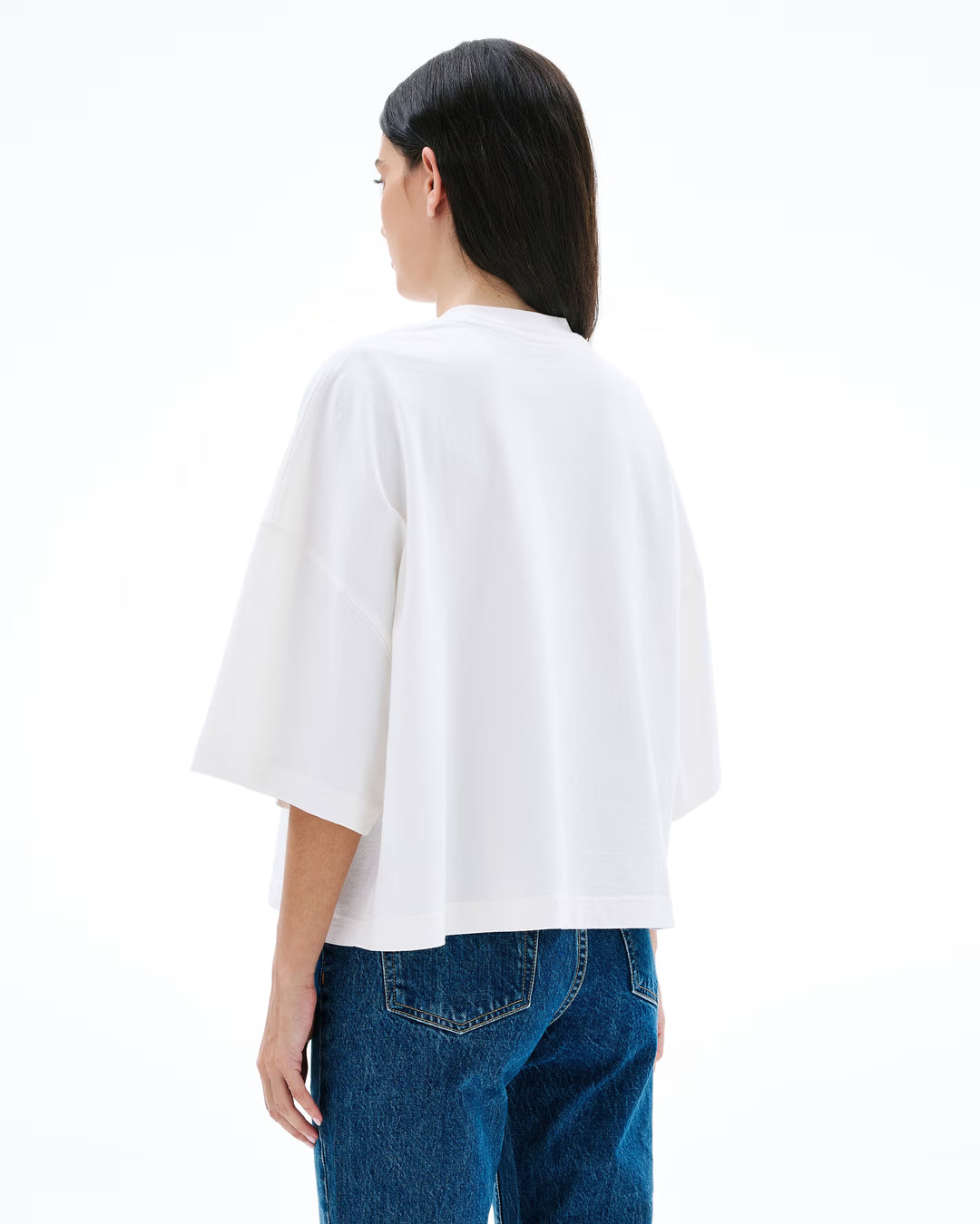 SLVRLAKE Box Tee in Natural White