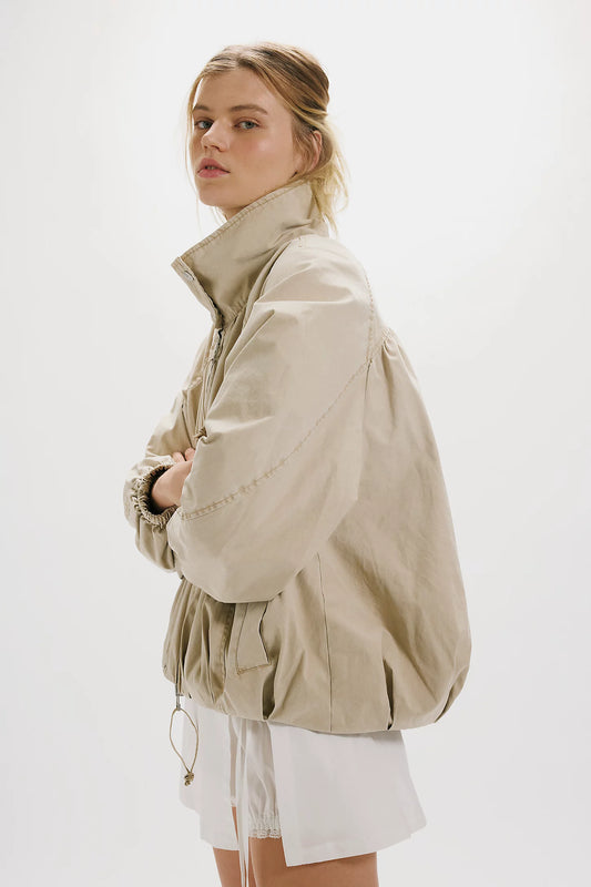 Free People Chelsea Jacket in Oatmeal