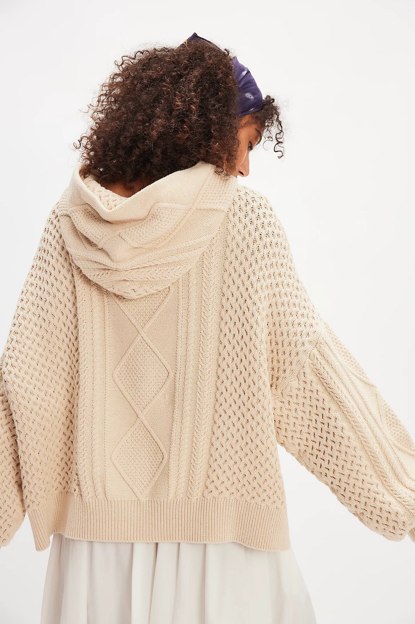 Free People Explorer Cable Hoodie