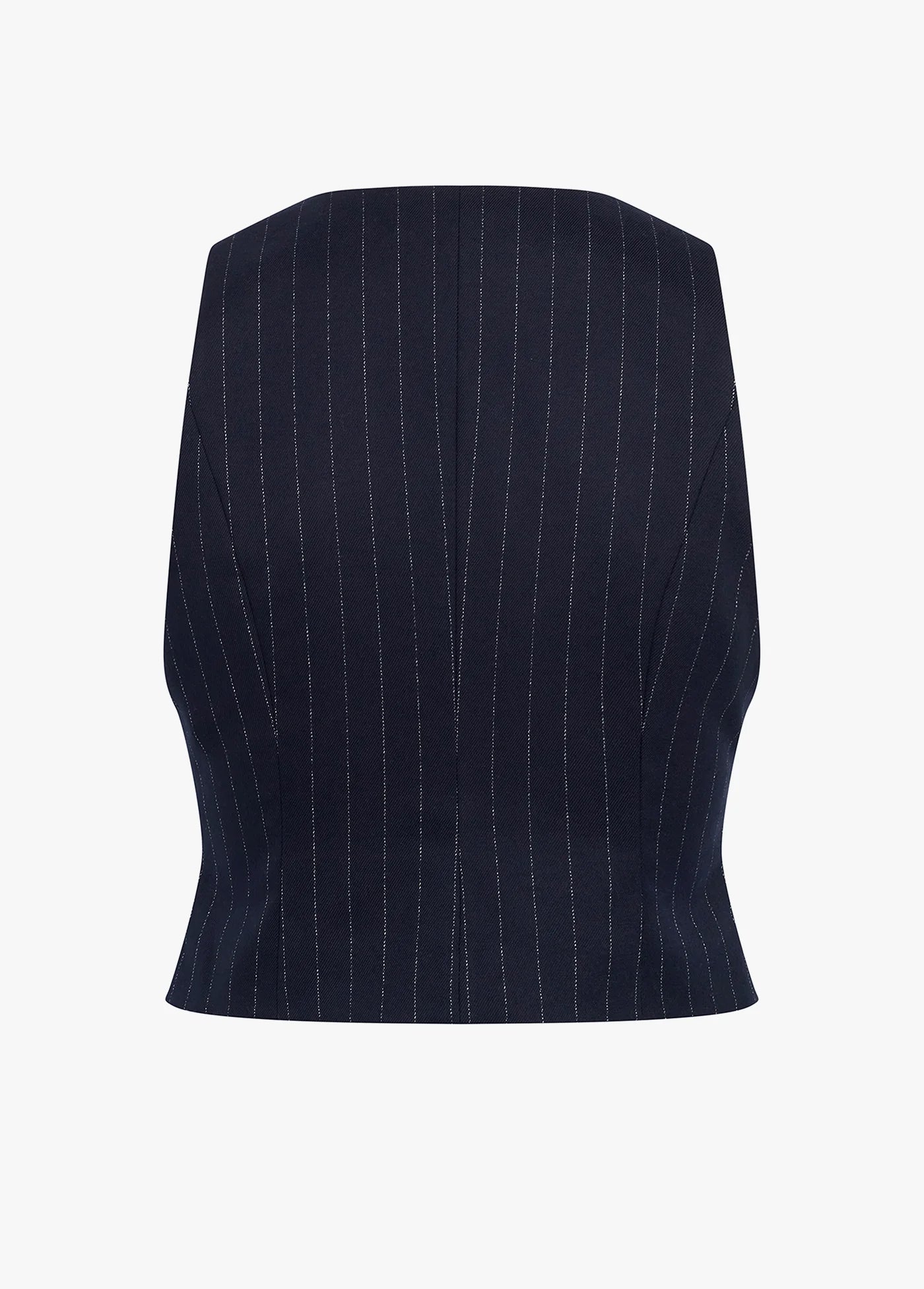 Favorite Daughter The Favorite Vest Navy Pinstripe