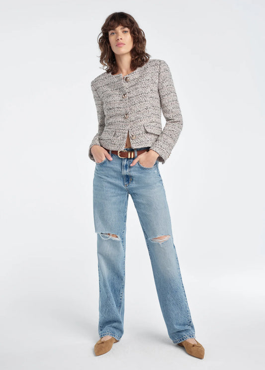 Favorite Daughter The Lady Jacket in Pink Tweed