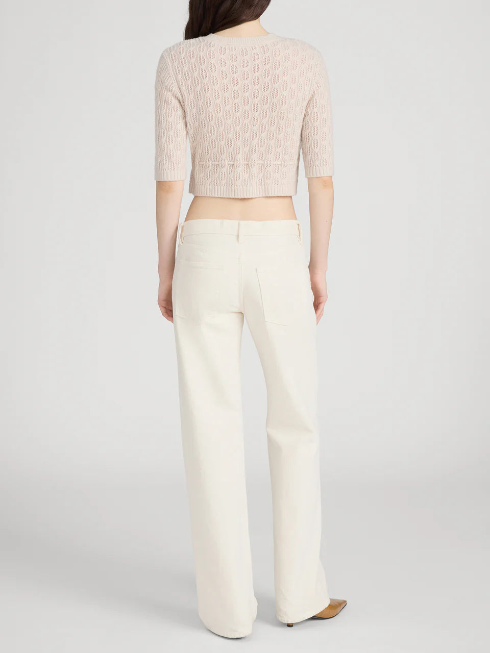 Frame The Clover Cardi in Oatmeal Heather