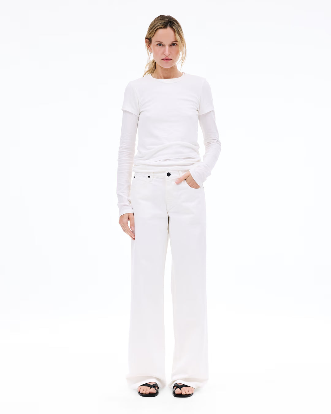 SLVRLAKE Mica Jean in White