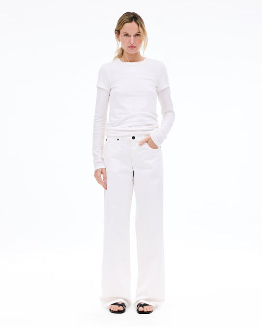 SLVRLAKE Mica Jean in White