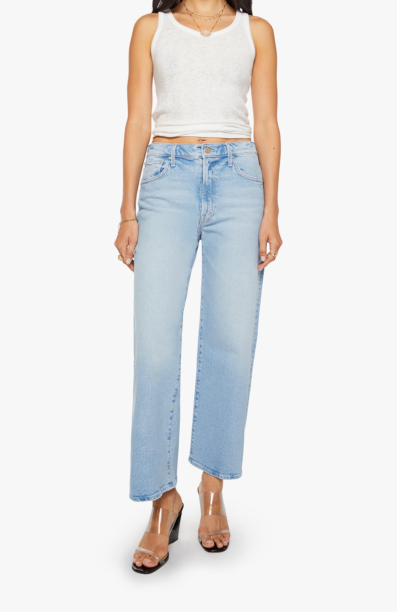 Mother Dodger Ankle Jean in Fringe Benefits