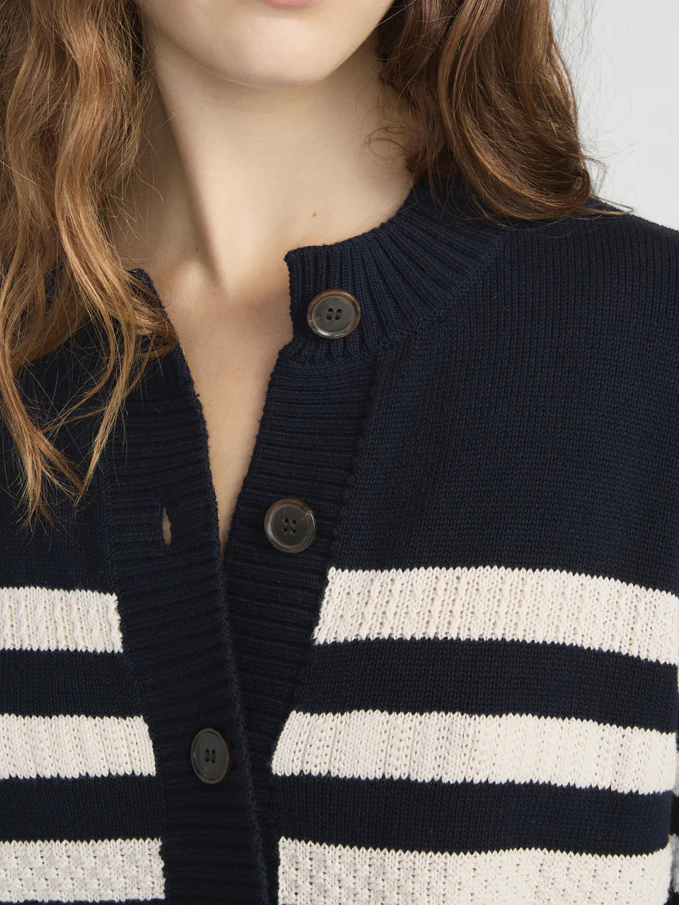 Frame The Variation Femme Cardi in Navy Multi