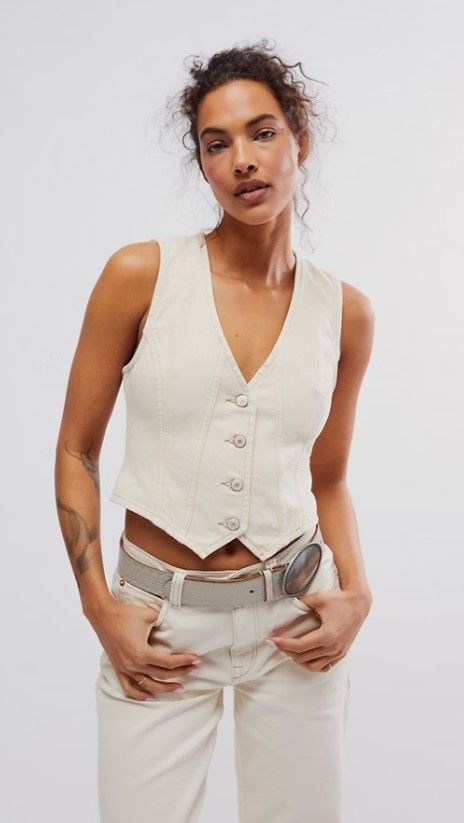 Free People Tate Denim Vest