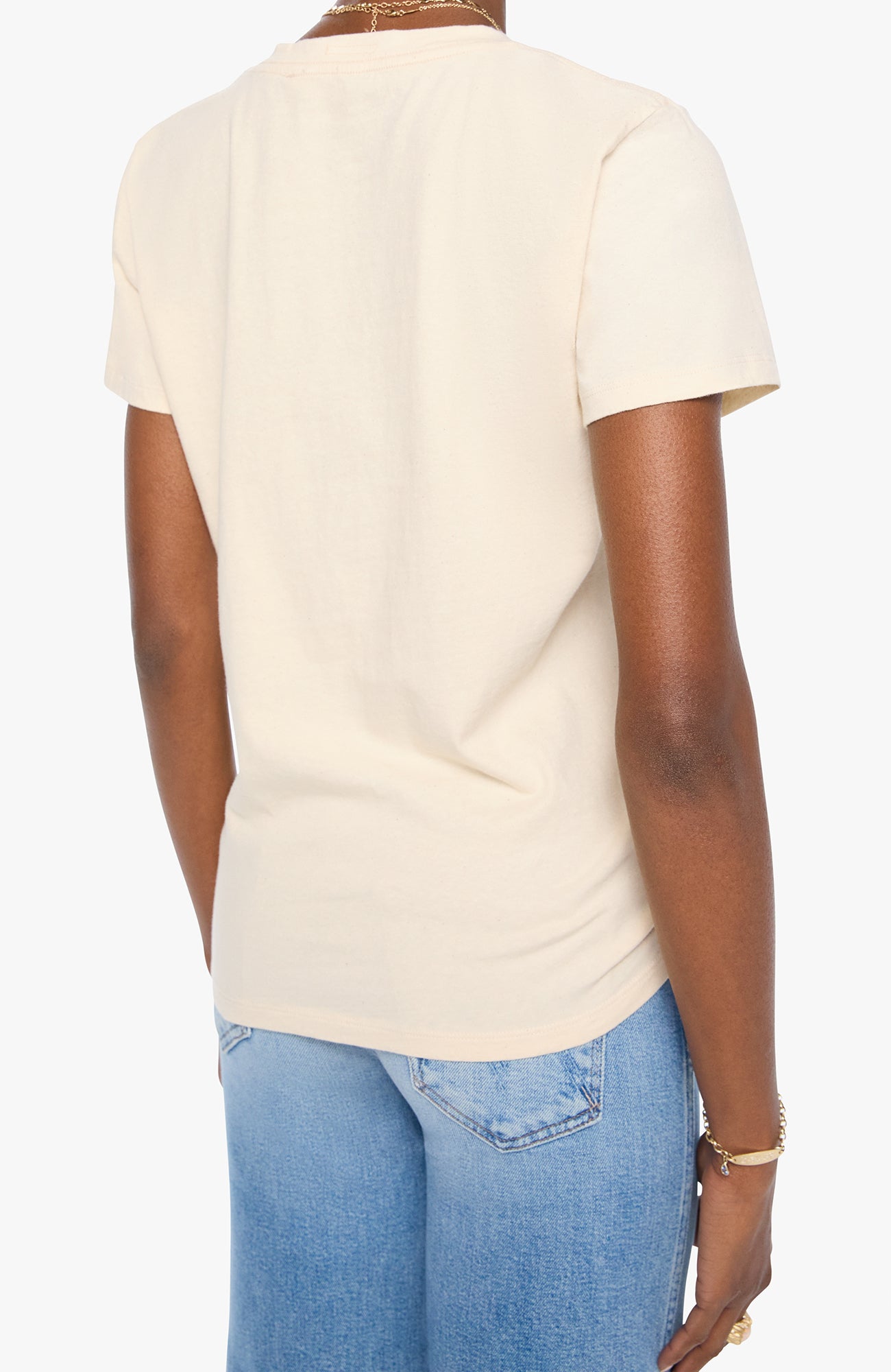 Mother The Boxy Goodie Goodie Tee in Lady Wonder