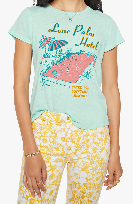 Mother The Lil Sinful Tee in Bleached Aqua