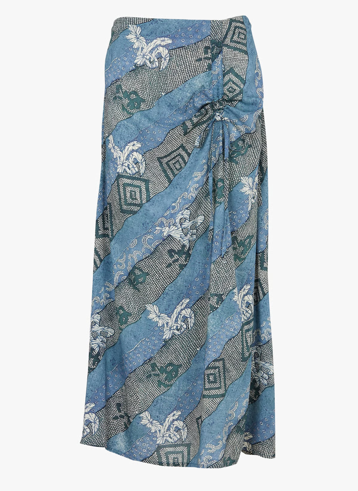 Maison Hotel Nara Skirt in Indigo Bloom
