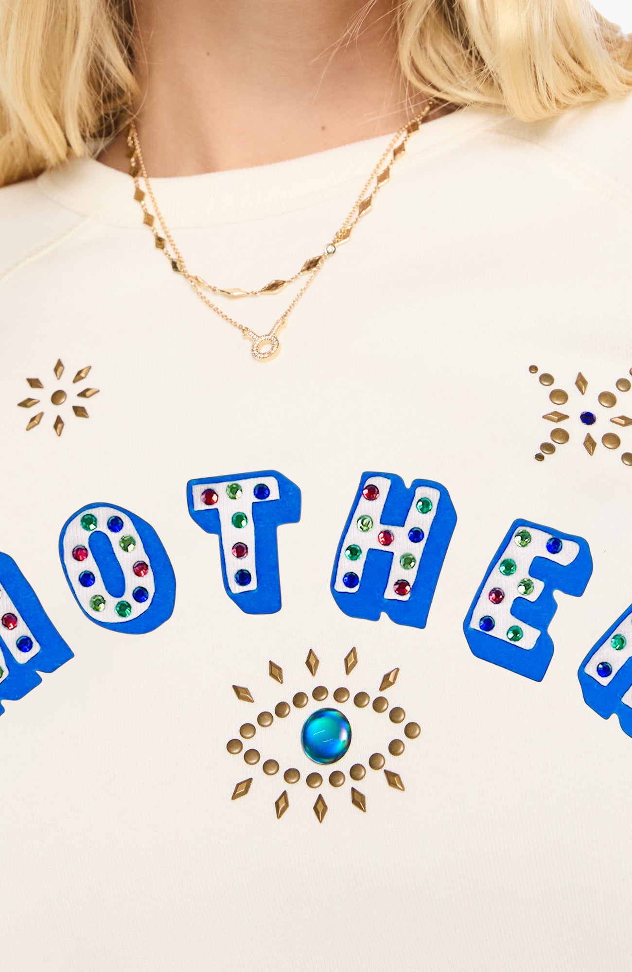 Mother The Concert Sweatshirt in Marshmallow