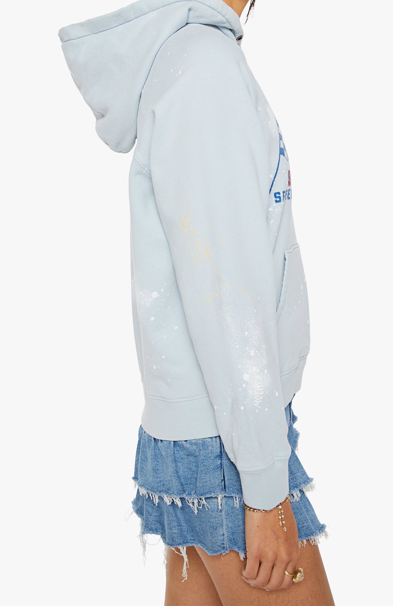 Mother The Square Hoodie in Ballard Blue