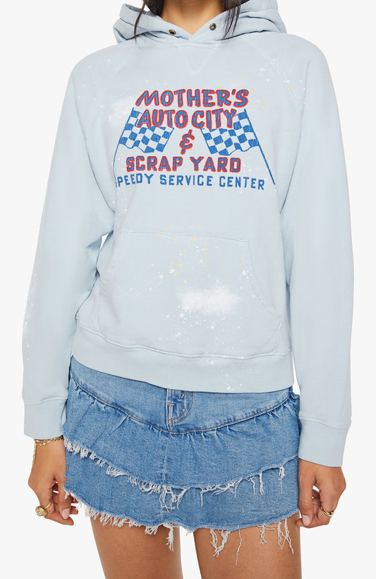 Mother The Square Hoodie in Ballard Blue