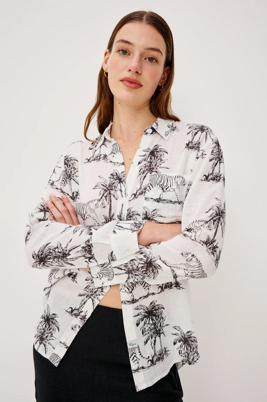 Rails Charli Shirt in Ivory Bengal