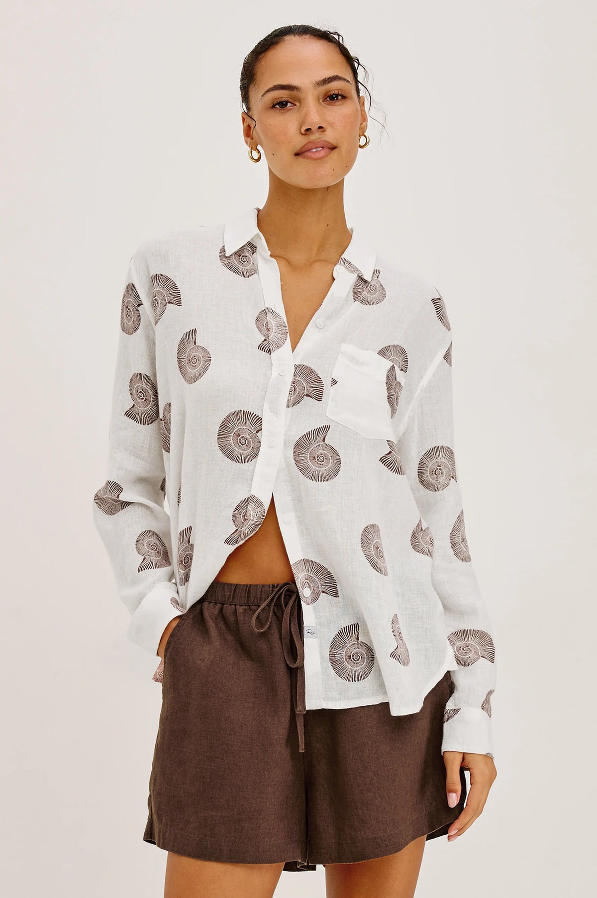 Rails Charli Shirt in Spiral Shells
