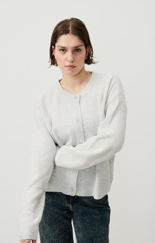 American Vintage Cardigan in Heather Grey