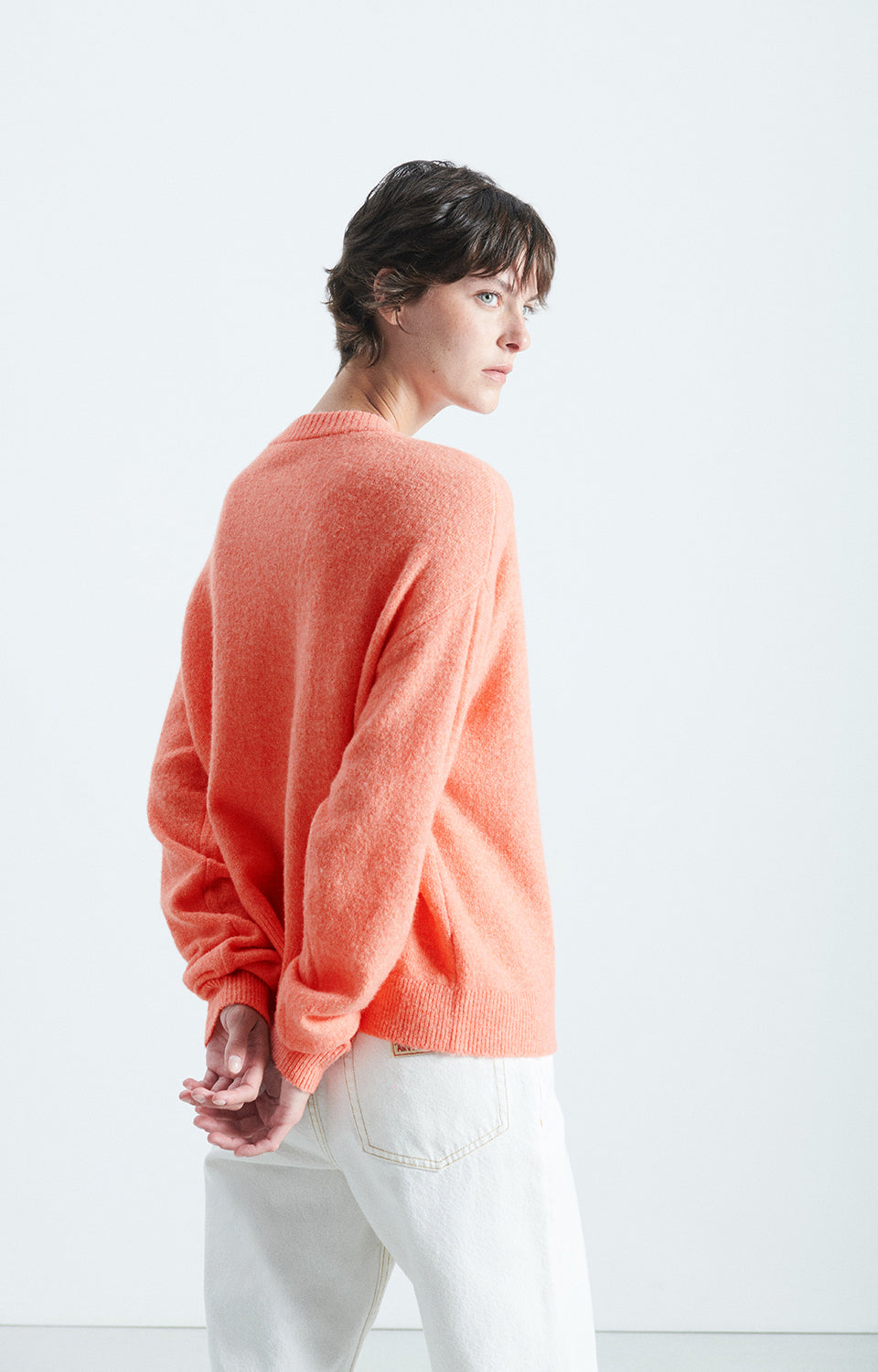 American Vintage Cardigan in Guava Melange