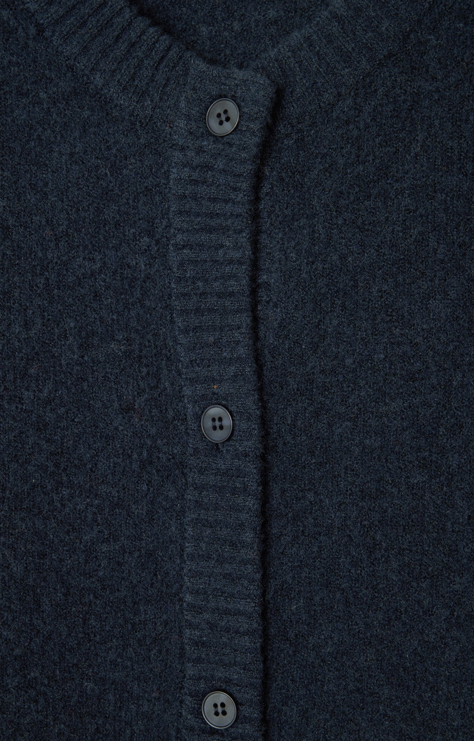 American Vintage Cardigan in Navy Black Melange