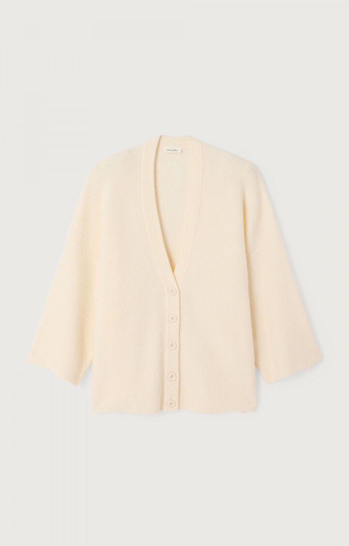 American Vintage Cardigan in Panna Cotta Melange