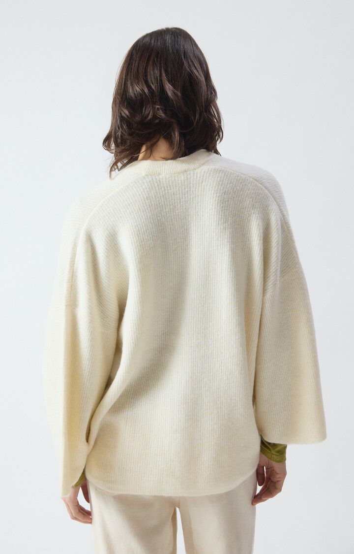 American Vintage Cardigan in Panna Cotta Melange
