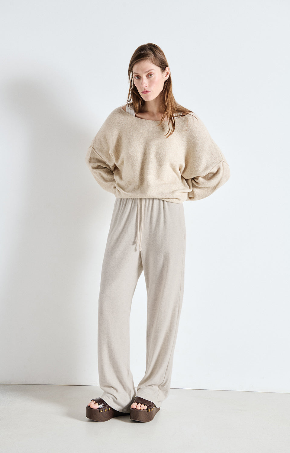 American Vintage Pullover in Sand Melange