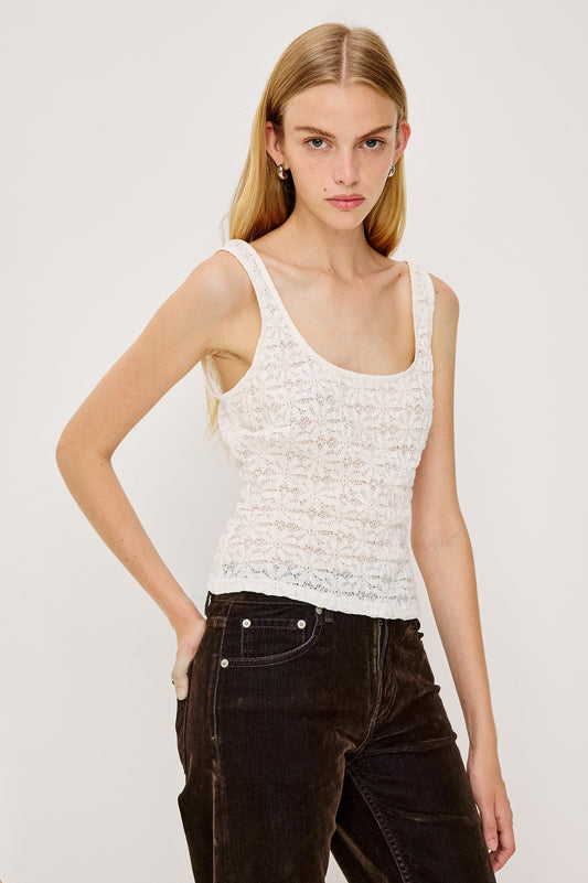 Rails Donya Knit Top in Ivory