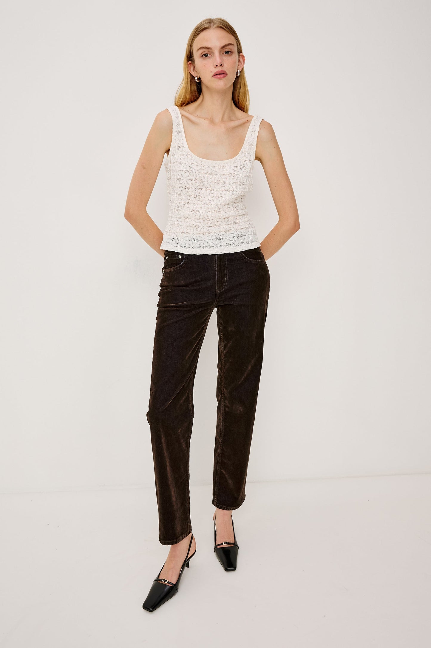 Rails Donya Knit Top in Ivory