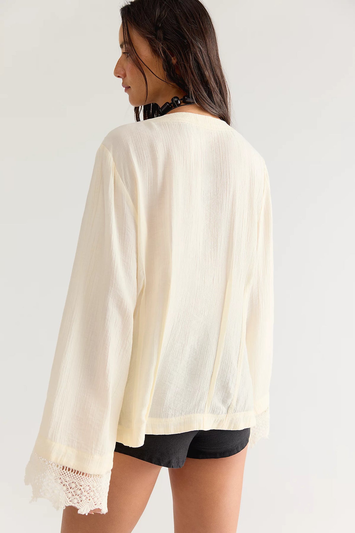 Free People Donni Blouse in Tofu