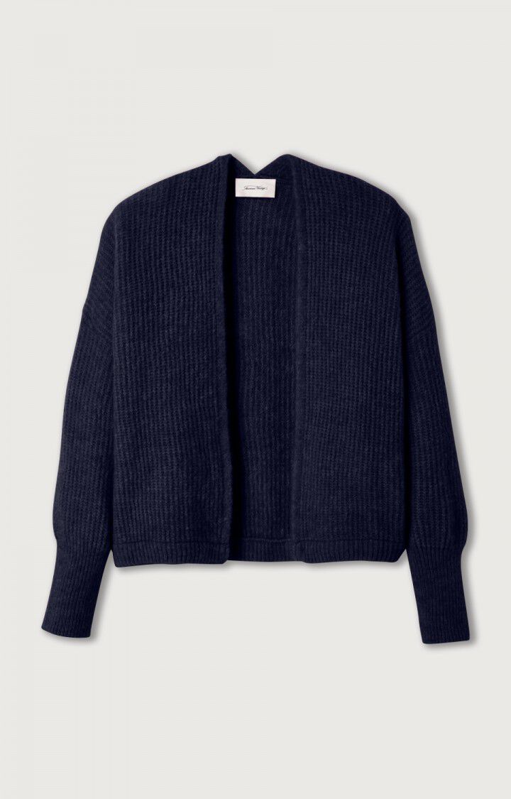 American Vintage Cardigan in Navy Melange