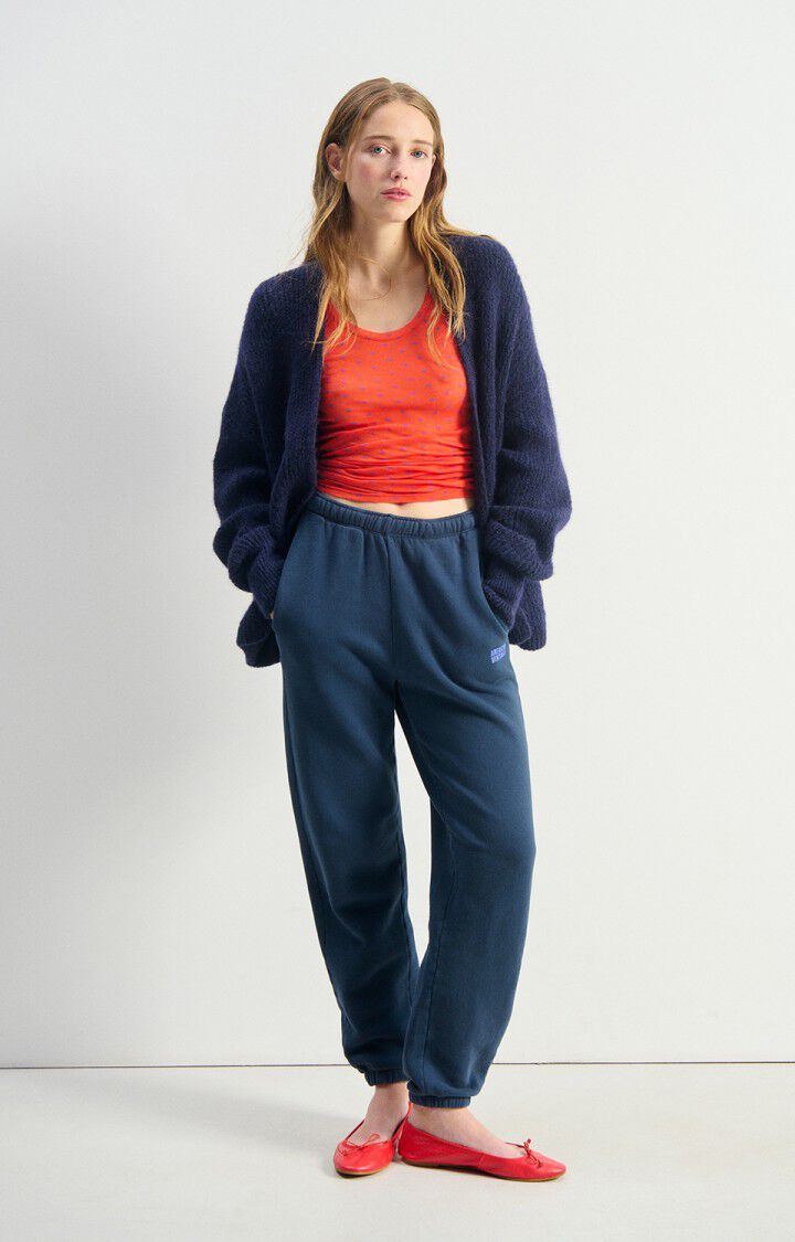 American Vintage Cardigan in Navy Melange