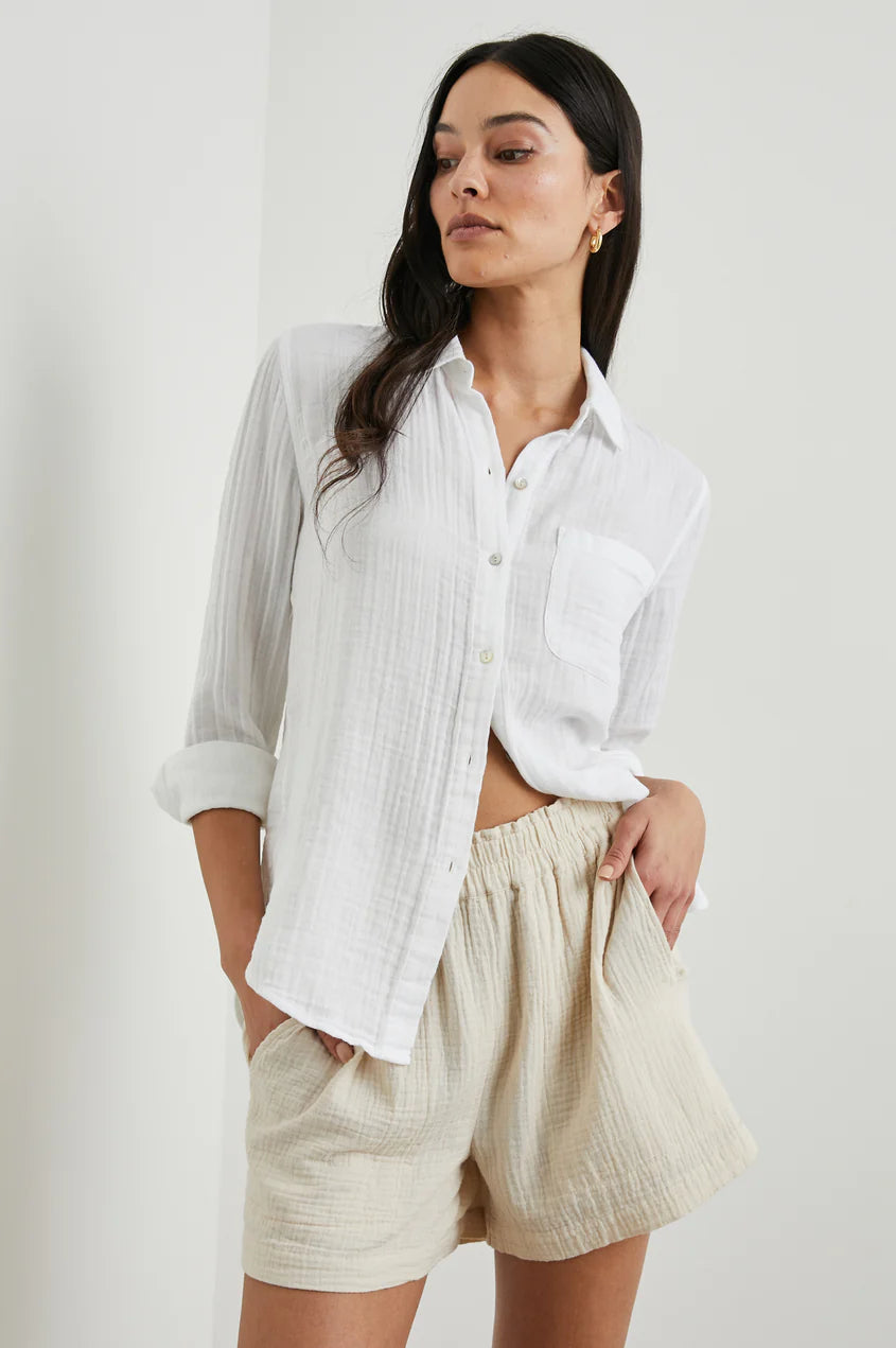 Rails Ellis Button Down Shirt White