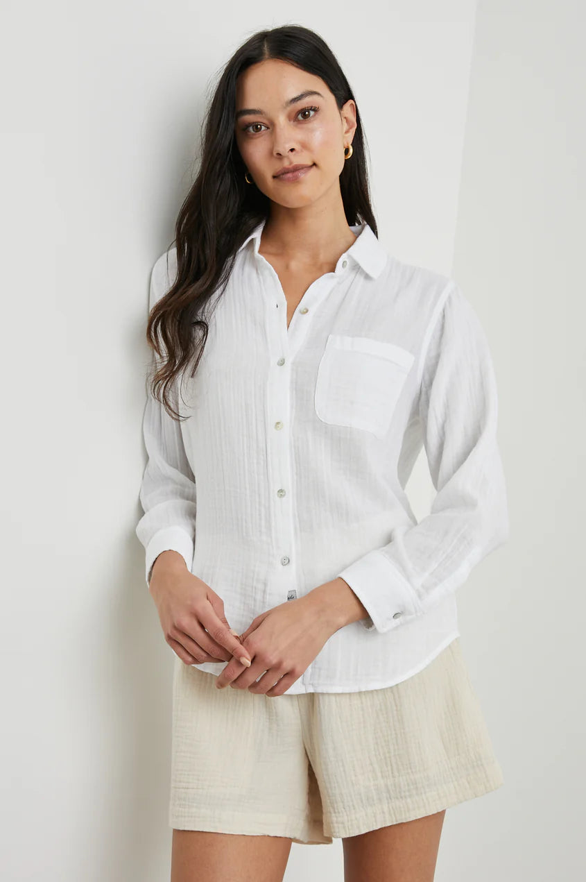 Rails Ellis Button Down Shirt White