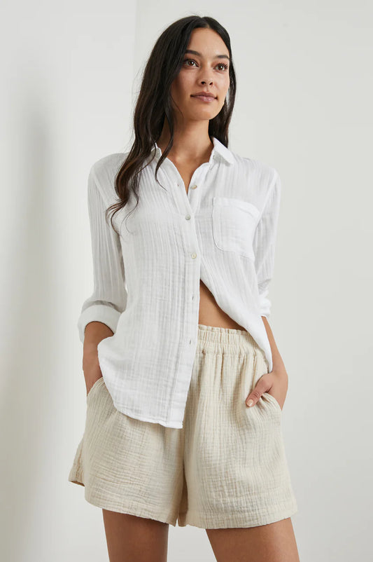 Rails Ellis Button Down Shirt White