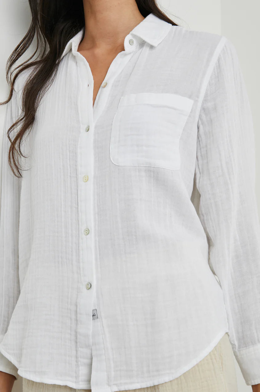 Rails Ellis Button Down Shirt White