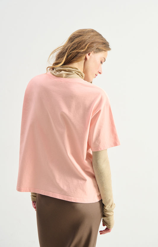 American Vintage T-Shirt in Vintage Camelia