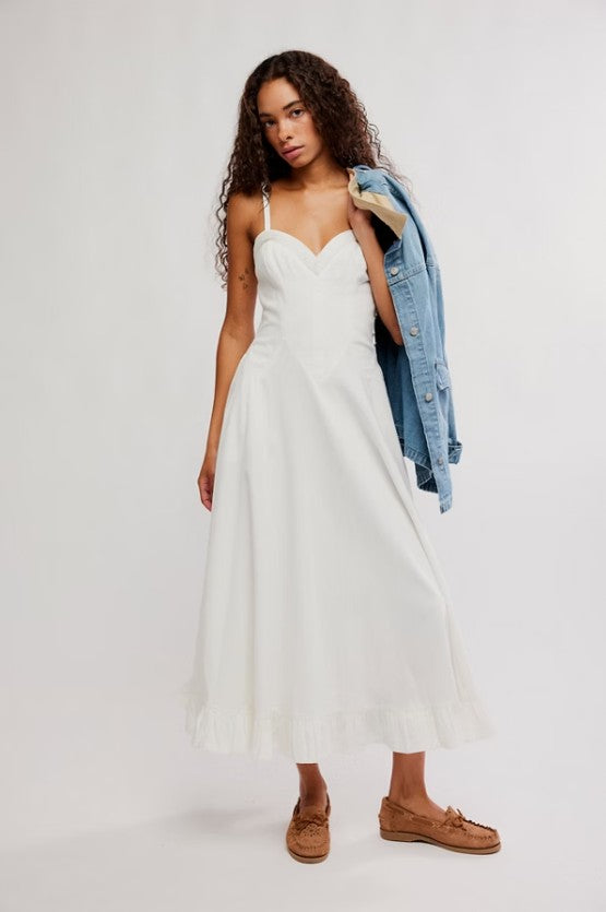 Free People Another Season Midi in Coconut Milk