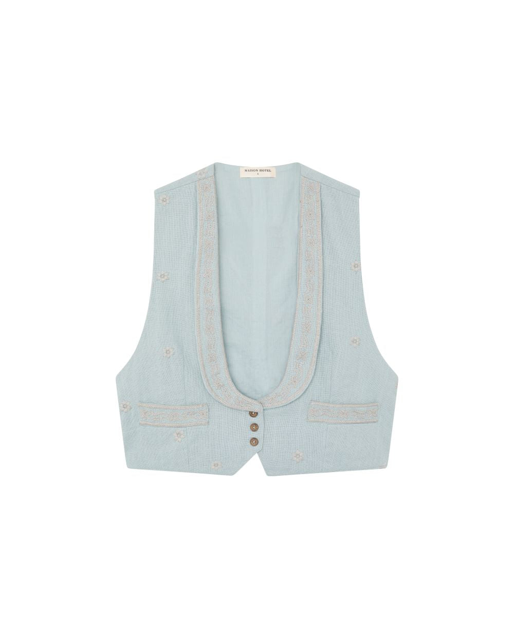 Maison Hotel Il Primo Bacio Vest in Azzurro – Janine Edwards