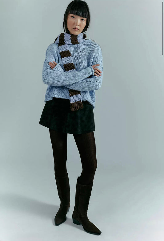 Free People Opal Sweater - Cornflour Blue